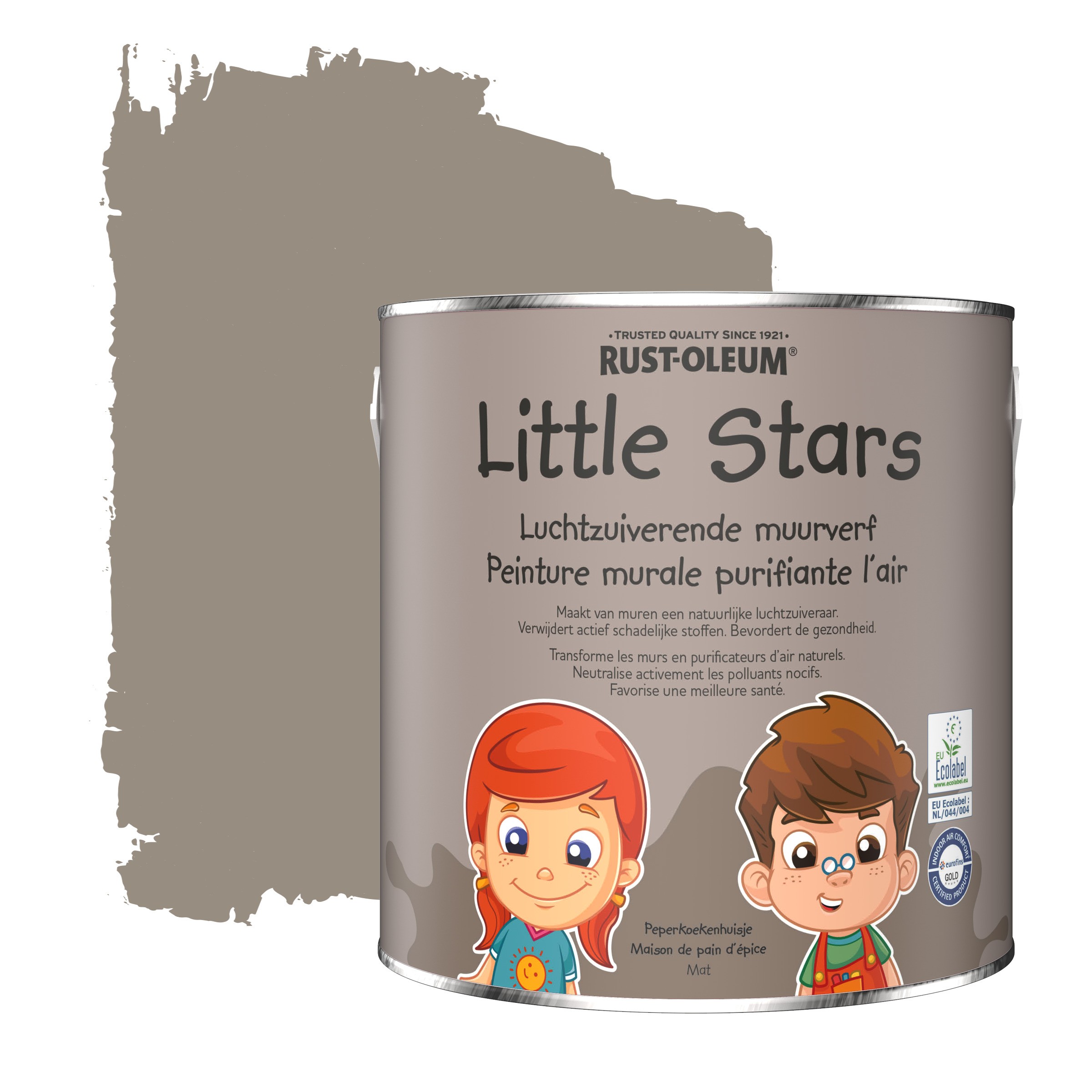 Natuurverfwinkel - Little Stars - Luchtzuiverende muurverf Peperkoekenhuisje - 125ML (tester) of 2,5L - image
