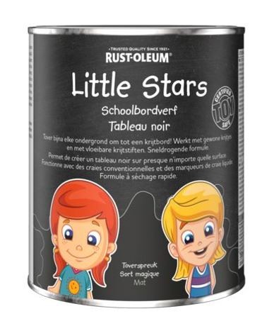 Natuurverfwinkel - Little Stars - Schoolbordverf Toverspreuk - 0,25L of 0,75L - image