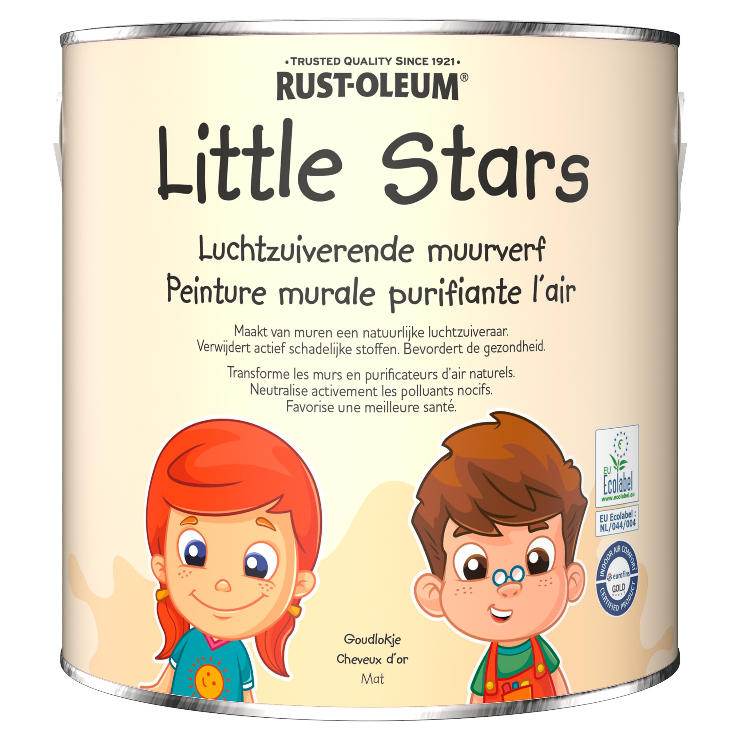 Little Stars - Luchtzuiverende muurverf Goudlokje - 125ML (tester) of | Online Kopen | Natuurverfwinkel