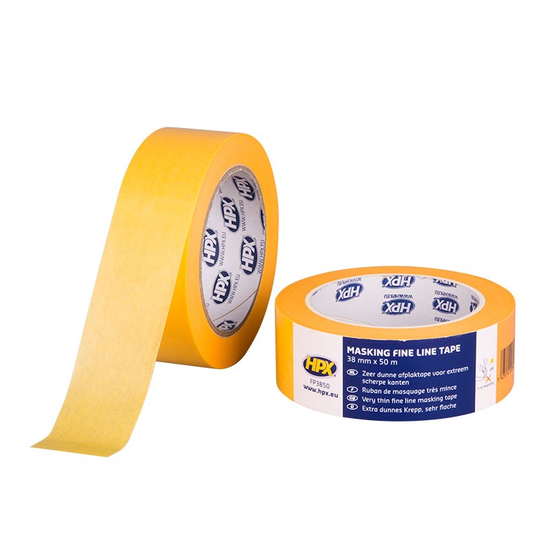Natuurverfwinkel - HPX Universele masking tape - geel 38mm - image