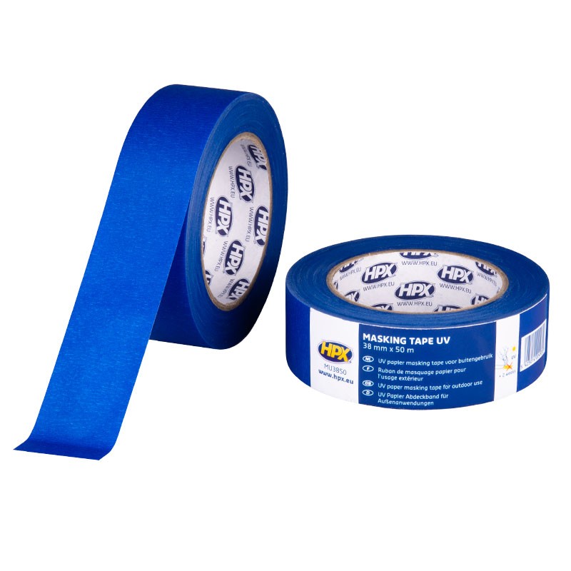 Natuurverfwinkel - HPX Masking Tape UV - blauw - 38mm - image