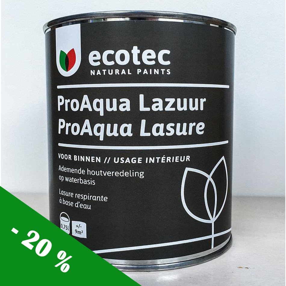Natuurverfwinkel - Ecotec - ProAqua Houtlazuur - EBBEHOUT - image